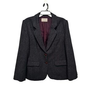 JH Collectibles Women Blazer Size 41R, Gary Black Pure Wool‎